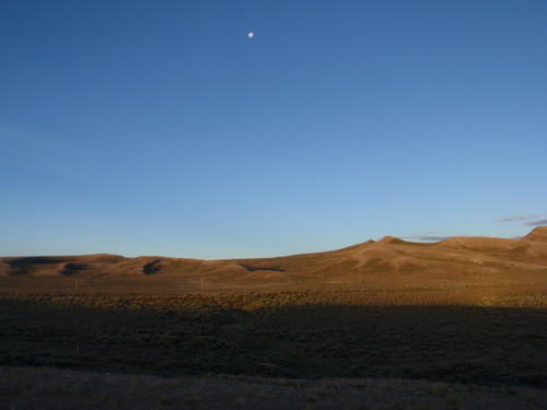 Setting Moon, Chilly Morning.